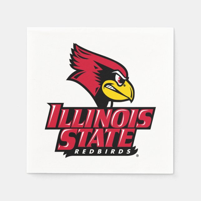 Illinois State Redbirds Napkins (Front)