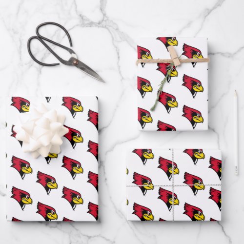 Illinois State Redbirds Profile Wrapping Paper Sheets