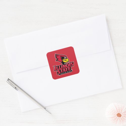 Illinois State Redbirds Square Sticker