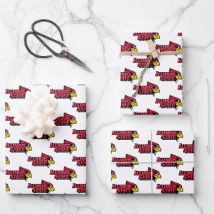 Illinois State Redbirds Wrapping Paper Sheets