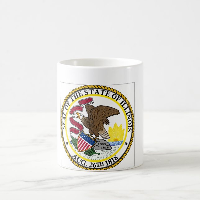 Illinois State Seal Coffee Mug (Center)