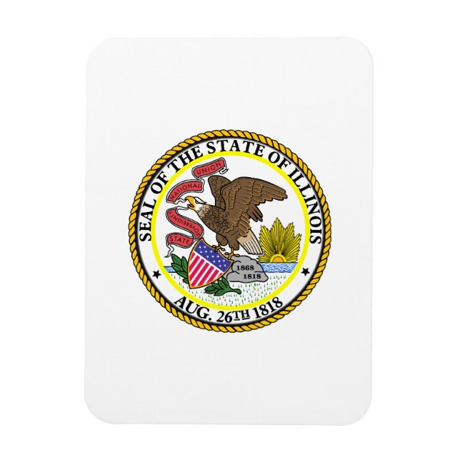 Illinois State Seal Magnet (Vertical)