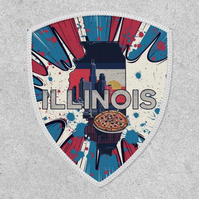 Illinois State Travel Badge Patch (Front)