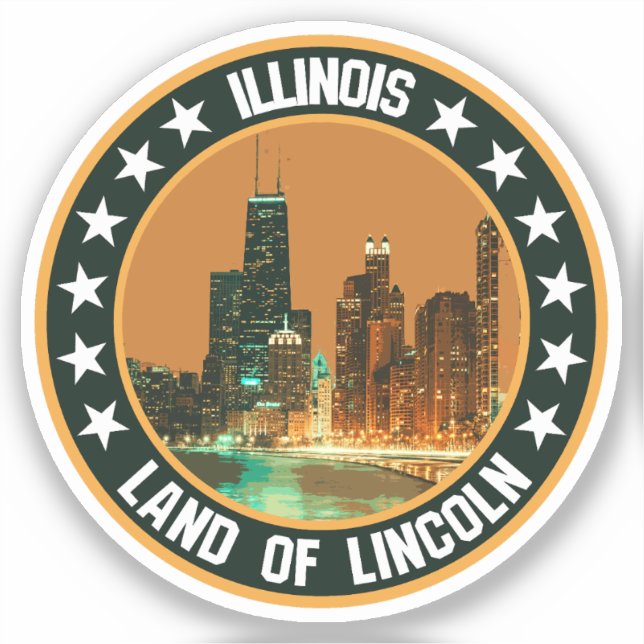 Illinois                                           sticker (Front)