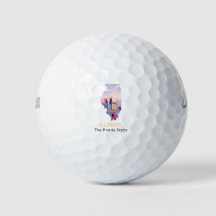 Illinois The Prairie State Golf Balls