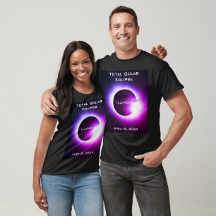 ILLINOIS Total solar eclipse April 8, 2024 T-Shirt