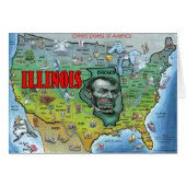 Illinois USA Map (Front Horizontal)