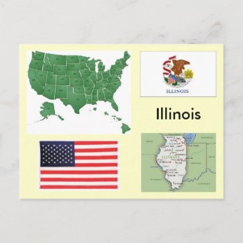 Illinois  Usa Postcard by archemedes at Zazzle