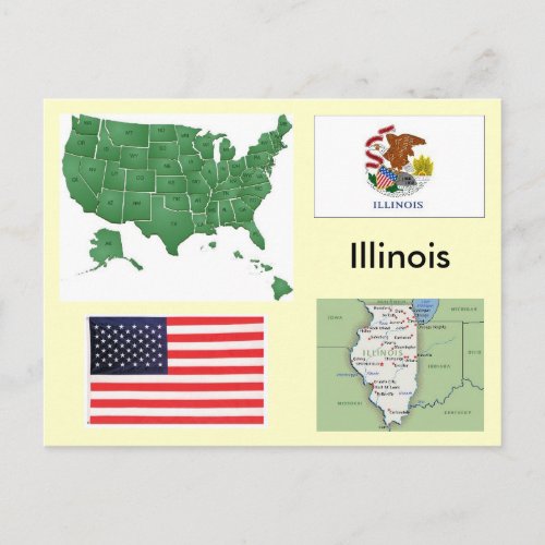 Illinois USA Postcard