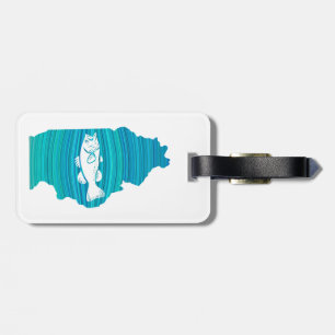 Illinois Wave Fishing Luggage Tag