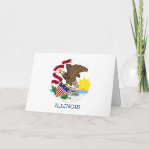 Illinoisan Flag, Flag of Illinois Card