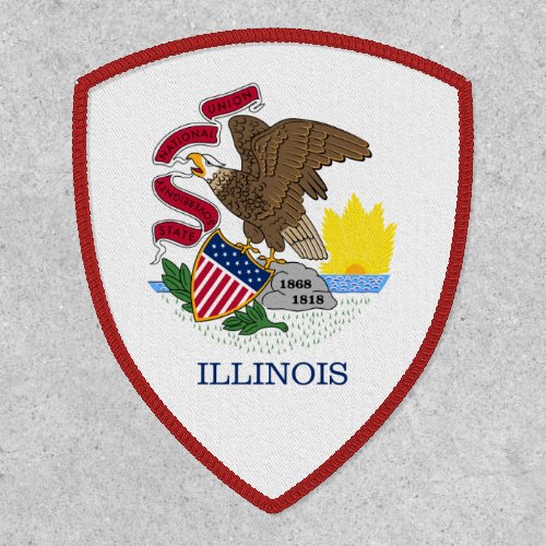 Illinoisan Flag Flag of Illinois Patch