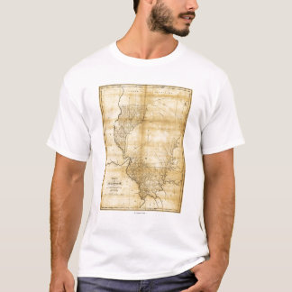 IllinoisPanoramic MapIllinois T-Shirt