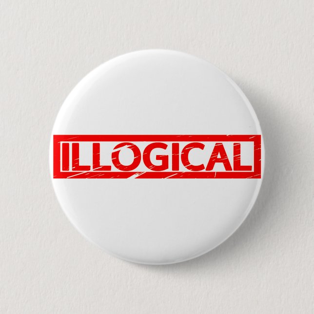 Illogical Stamp Button (Front)