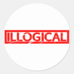 Illogical Stamp Classic Round Sticker