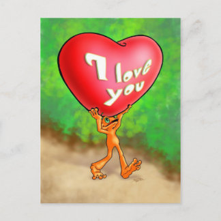 Illow Orange - I love you - Postcard