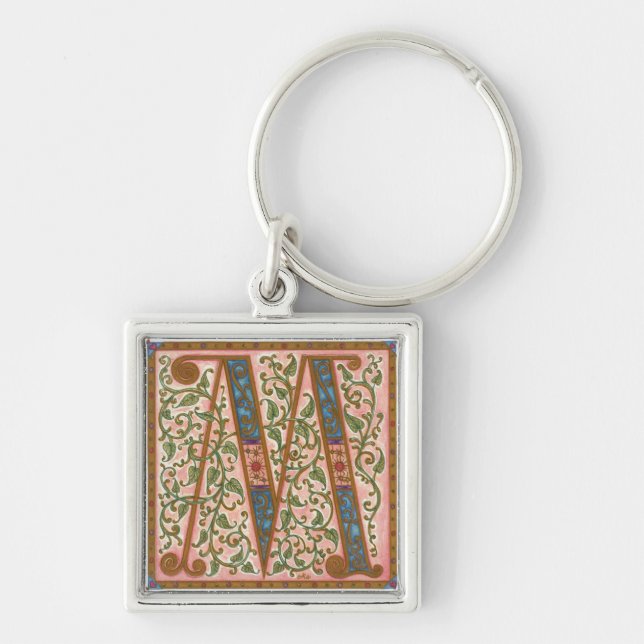 Illuminata *M* Monogrammed  Keychain (Front)