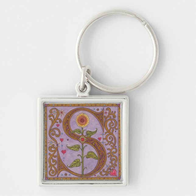 Illuminata *S* Monogrammed  Keychain (Front)