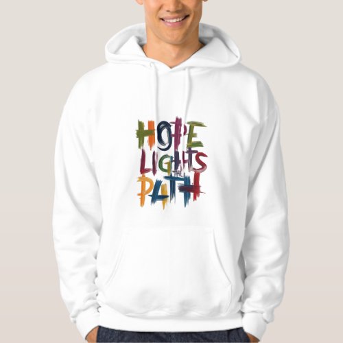 Illuminate Hope Mens Basic Hooded Sweatshirt