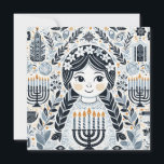 Illuminate the Night: A Hanukkah Celebration Holiday Card<br><div class="desc">Join us for a joyous evening filled with light, laughter, and love as we come together to celebrate the Festival of Lights! Our Hanukkah Sameach gathering promises delightful moments of togetherness, delicious traditional treats, and the warmth of shared traditions. Let's kindle the Hanukkah candles, spin the dreidel, and create lasting...</div>