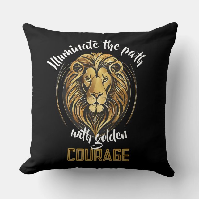 Illuminate Your Path Throw Pillow (Front)