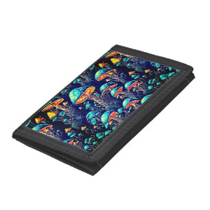 Illuminate Your Style with Bioluminescent Magic Tri-fold Wallet