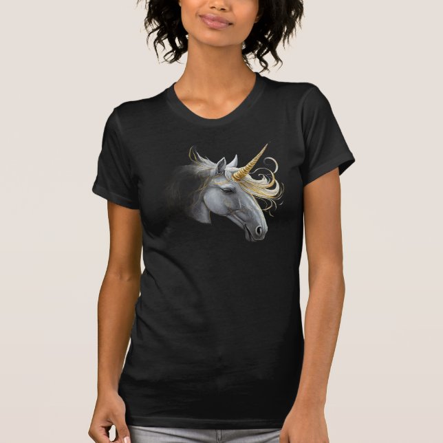 Illuminate Your World: The Ethereal Unicorn T-Shirt (Front)