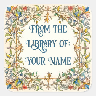 Illuminated Border Bookplate