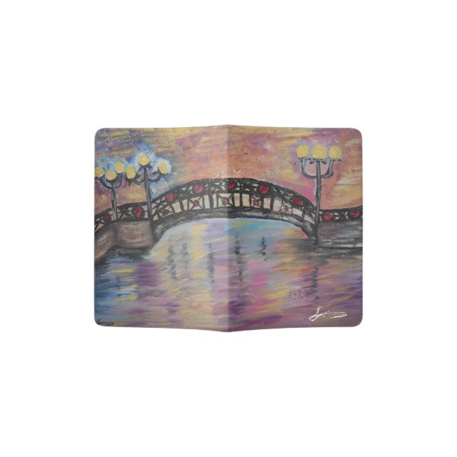 Illuminated Bridge Passport Holder (Opened)