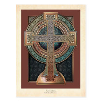 Illuminated Celtic Cross Postcard