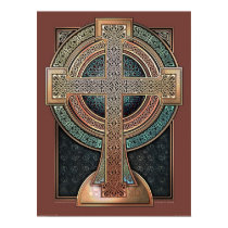 Illuminated Celtic Cross Poster (18x24")