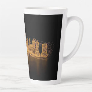 Illuminated Chess Latte Mug