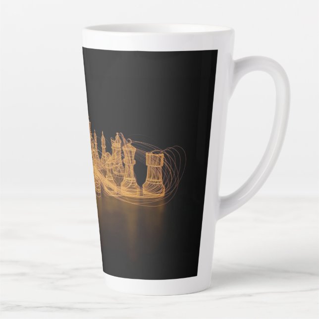 Illuminated Chess Latte Mug (Right)