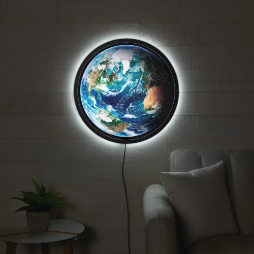 Illuminated Earth Nasa Image LED Sign