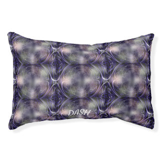 Illuminated Fractal Art Pet Bed