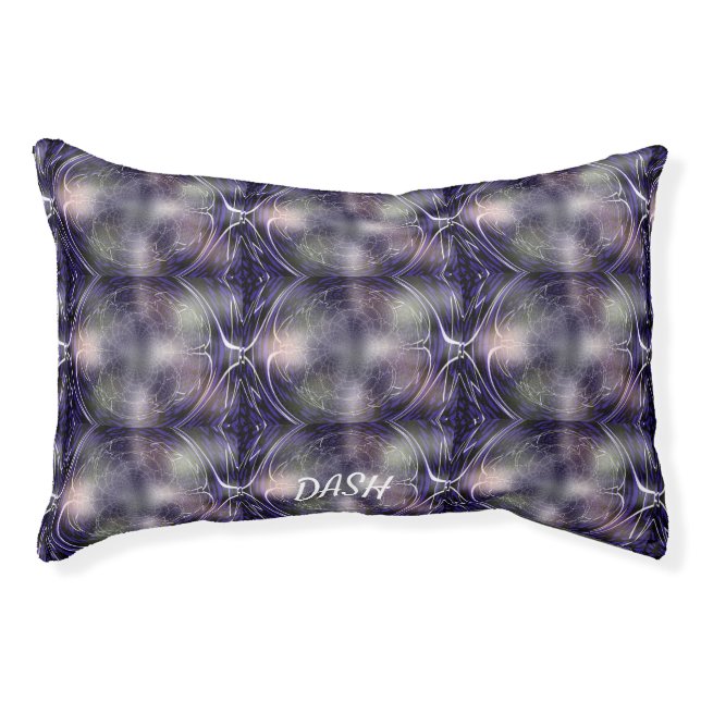 Illuminated Fractal Art Pet Bed (Front)