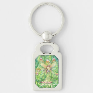 Illuminated Garden Flower Fairy Art Keychain