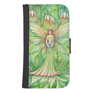 Illuminated Garden Flower Fairy Fantasy Art Galaxy S4 Wallet Case