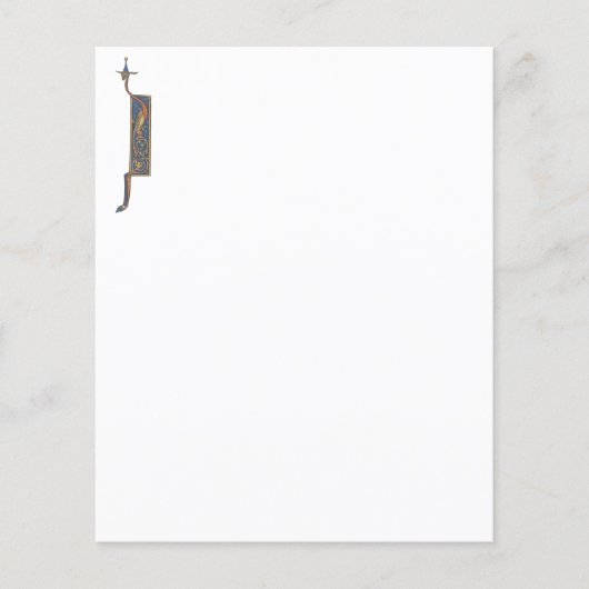 Illuminated Initial J paper (Front)