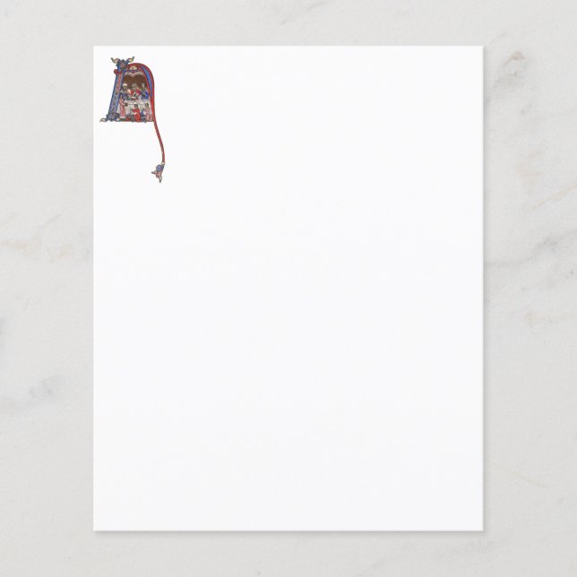 Illuminated Initial N (Front)