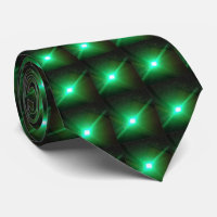 Illuminated Intrigue: Cyber Spark Silk Tie