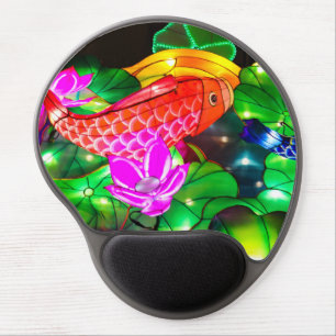 Illuminated Koi Gel Mouse Pad