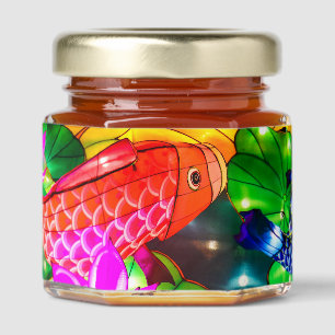 Illuminated Koi Honey Jar Favors
