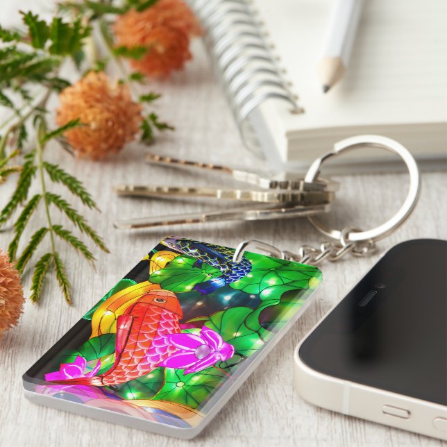 Illuminated Koi Keychain (Front Right)