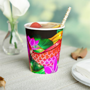 Illuminated Koi Paper Cups