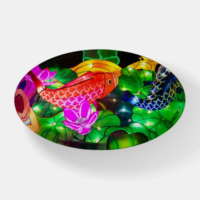 Illuminated Koi Paperweight (Front)