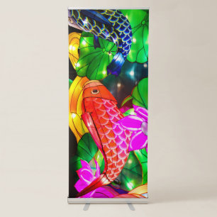 Illuminated Koi Retractable Banner