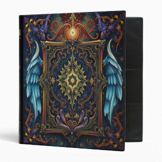 Illuminated Manuscript Medieval Book Cover 3 Ring Binder