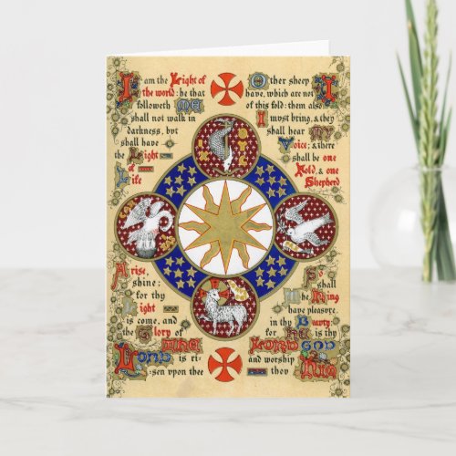 Illuminated Manuscript the Epiphany Card