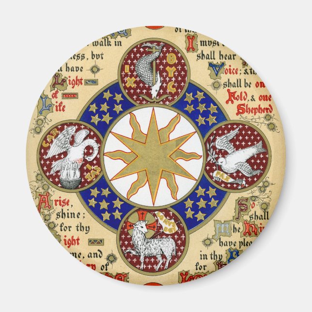 Illuminated Manuscript the Epiphany Magnet (Front)